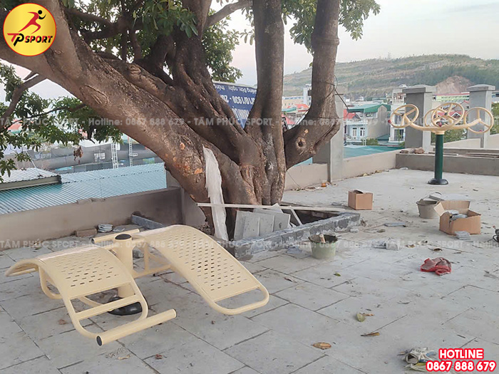 Công trình lắp đặt máy thể dục ngoài trời cho nhà văn hoá tại tỉnh Nam Định