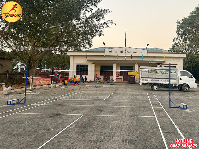 Lắp đặt máy tập thể dục và đồ chơi ngoài trời trẻ em cho sân nhà văn hoá thôn tại Thái Nguyên