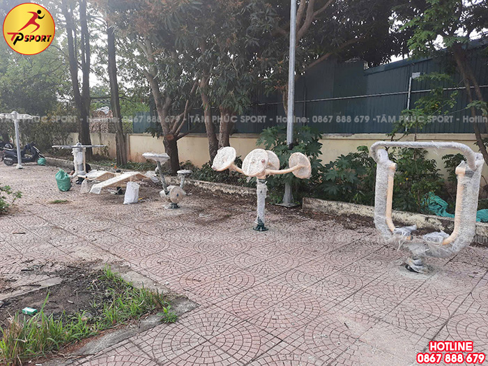 Lắp đặt máy tập thể dục ngoài trời cho khu dân cư tại 2 xã Phù Đổng & Bát Tràng, Hà Nội