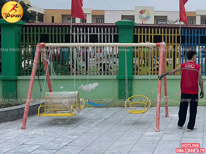 Công trình thi công lắp đặt thiết bị tập thể dục ngoài trời cho nhà văn hoá tại Bãi Cháy, Quảng Ninh