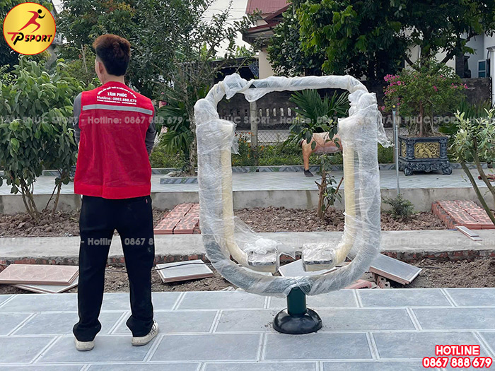 Lắp đặt máy tập thể dục ngoài trời cho sân vườn gia đình tại Thái Bình
