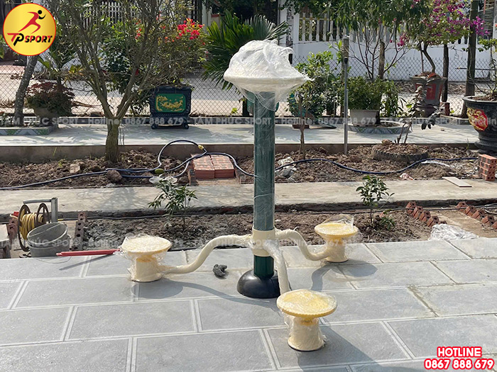 Lắp đặt máy tập thể dục ngoài trời cho sân vườn gia đình tại Thái Bình