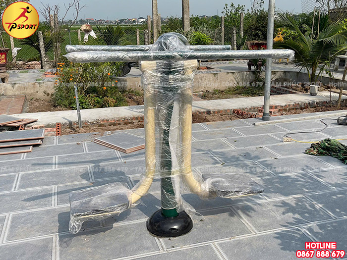Lắp đặt máy tập thể dục ngoài trời cho sân vườn gia đình tại Thái Bình