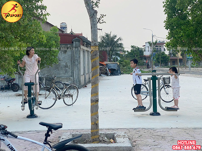 Sân tập thể dục mang lại niềm vui, gắt kết cộng đồng và gia đình